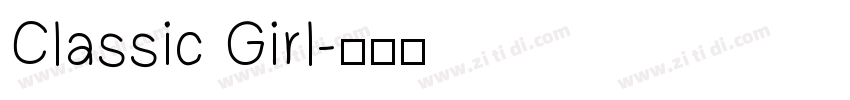 Classic Girl字体转换